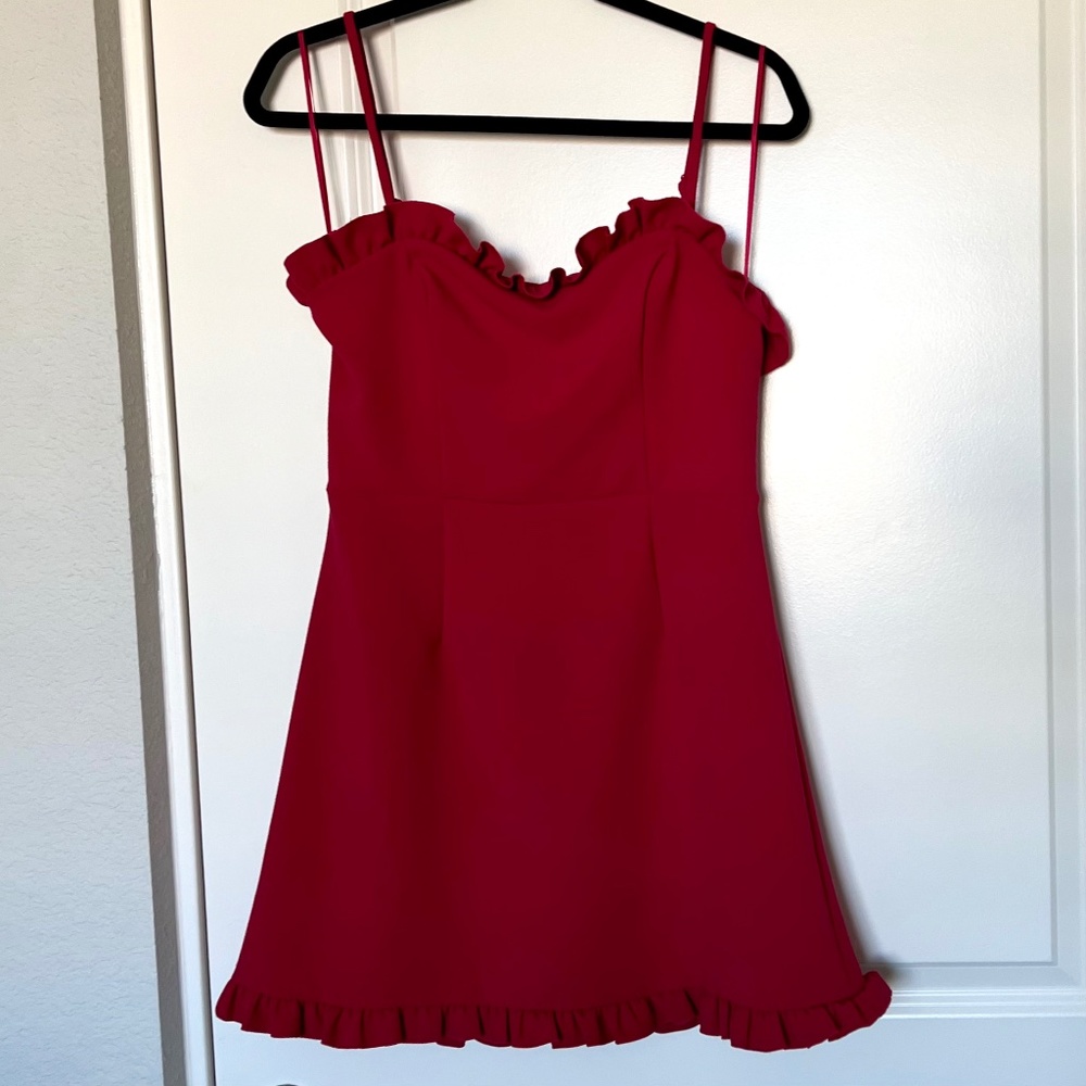 Gently Used French Connection Ruffle Mini Dress